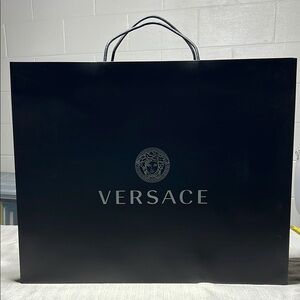 XL Versace Black Elegant Shopping Bag